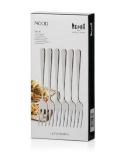 Aterimet & Tarjoiluvälineet|Mepra Mood-kakkuhaarukka 6 kpl