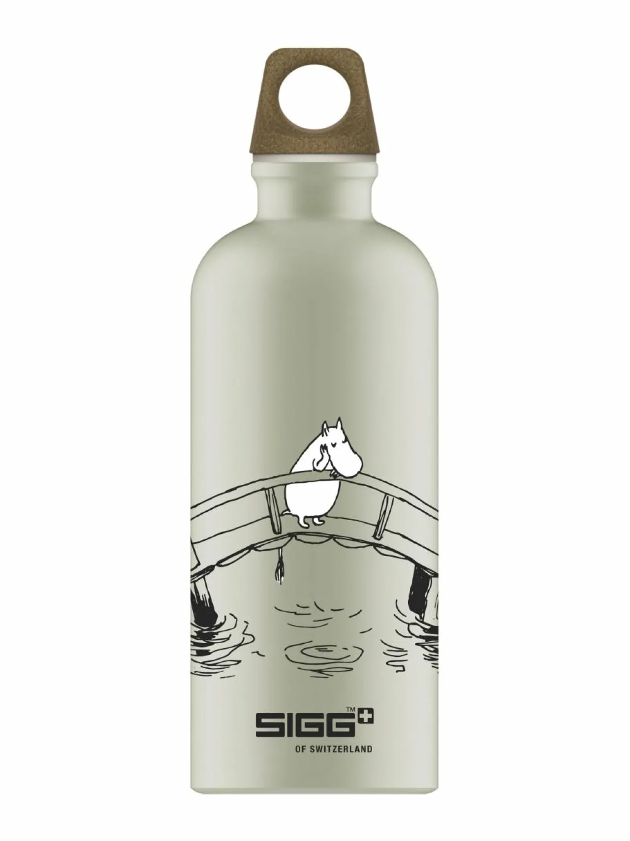 Tee, Kahvi & Vesi|Sigg Moomin Bridge -juomapullo, 0.6L SAGE