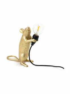 Pöytävalaisimet|Seletti Mouse Lamp -pöytävalaisin GOLD