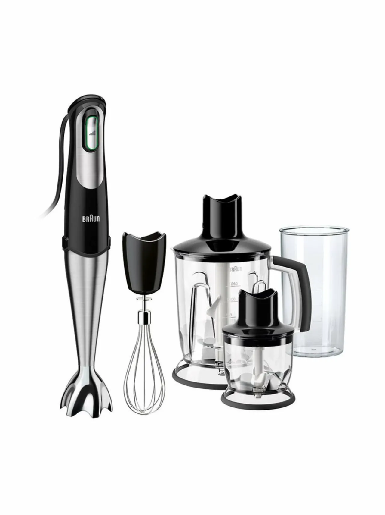 Vatkaimet & Sekoittimet|Braun MultiQuick 7 Hand Mixer -sauvasekoitin BLACK, CHROME