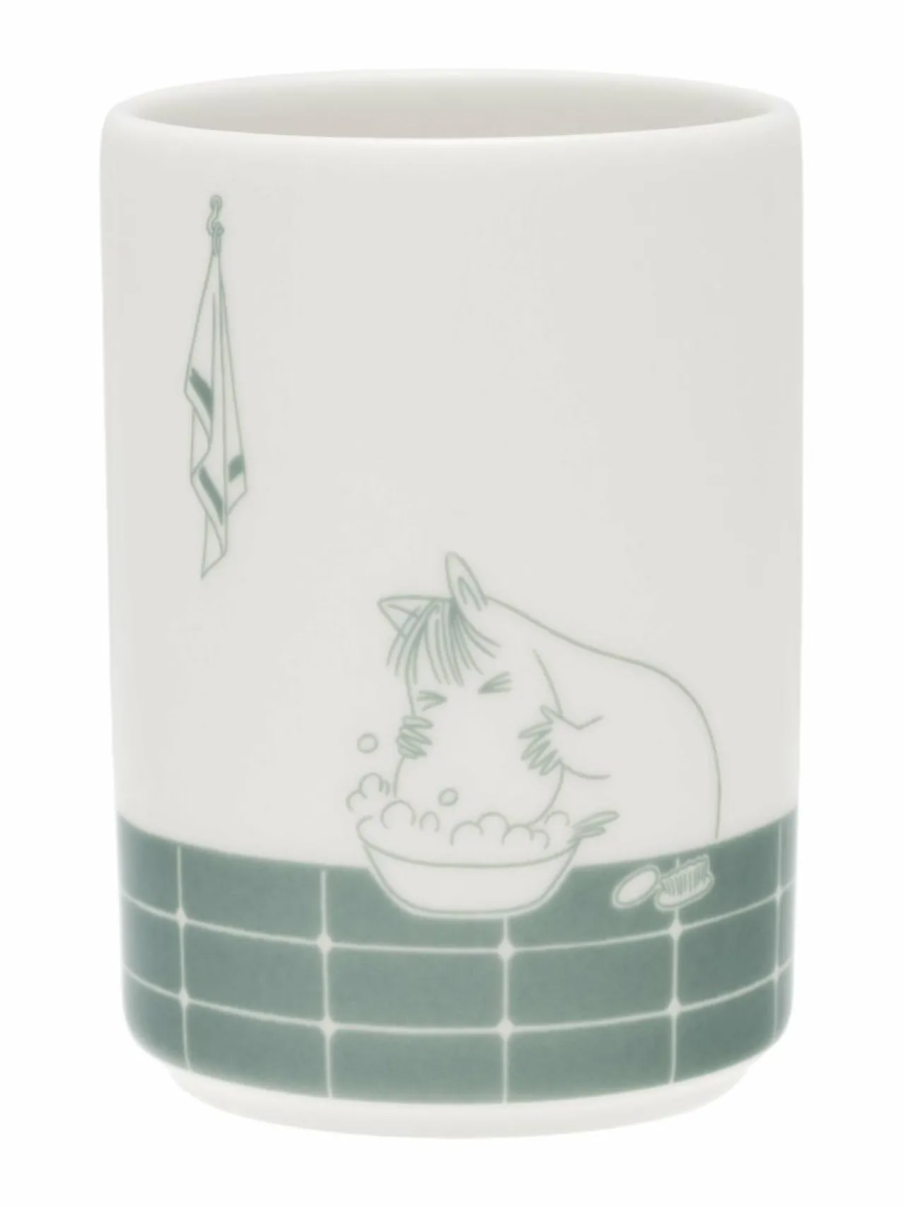 Koriste-Esineet|Moomin Arabia Muumi Kylpyhetki -hammasharjateline BEIGE-GREEN