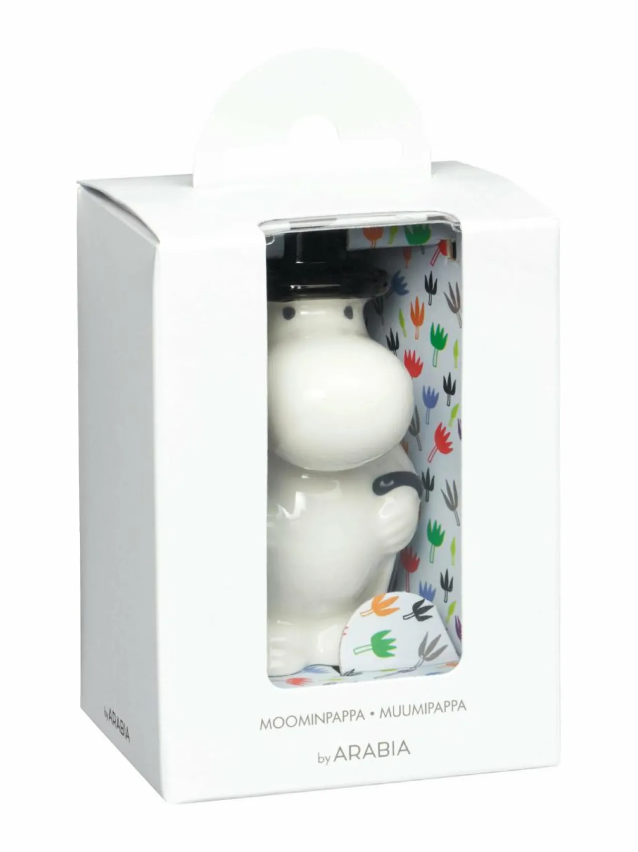 Koriste-Esineet|Moomin Arabia Muumipappa-minifiguuri VALKOINEN