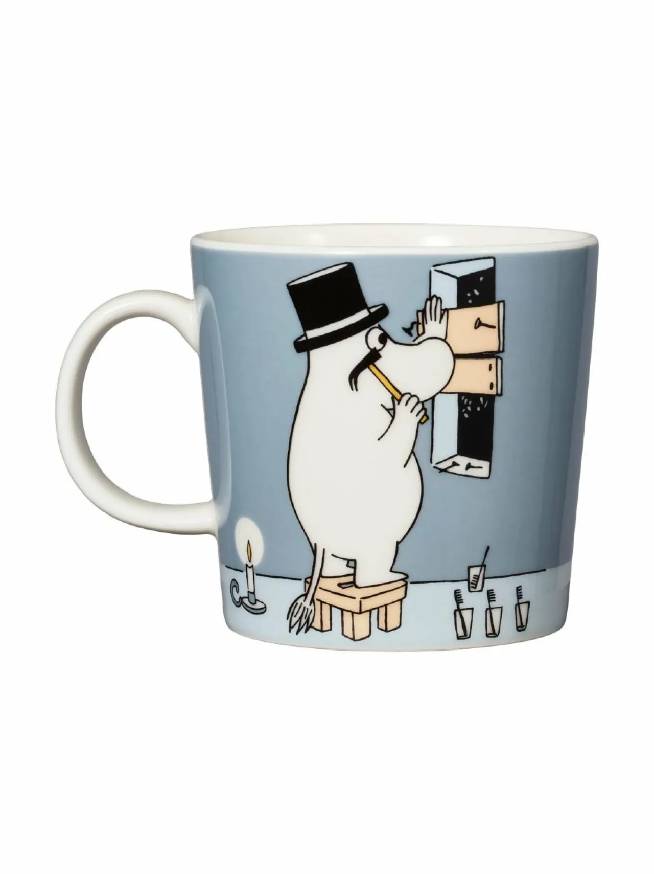 Mukit & Kupit & Asetit|Moomin Arabia Muumipappa-muki 0,3 l GREY