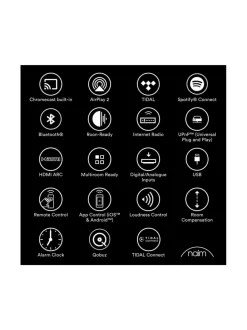 Audio|Naim Audio Naim Mu-so 2nd Generation musiikkijärjestelmä, alu/musta