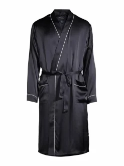 Kylpyhuonetekstiilit|Cap Horn loungewear Nathan-silkkiaamutakki DK. BLUE