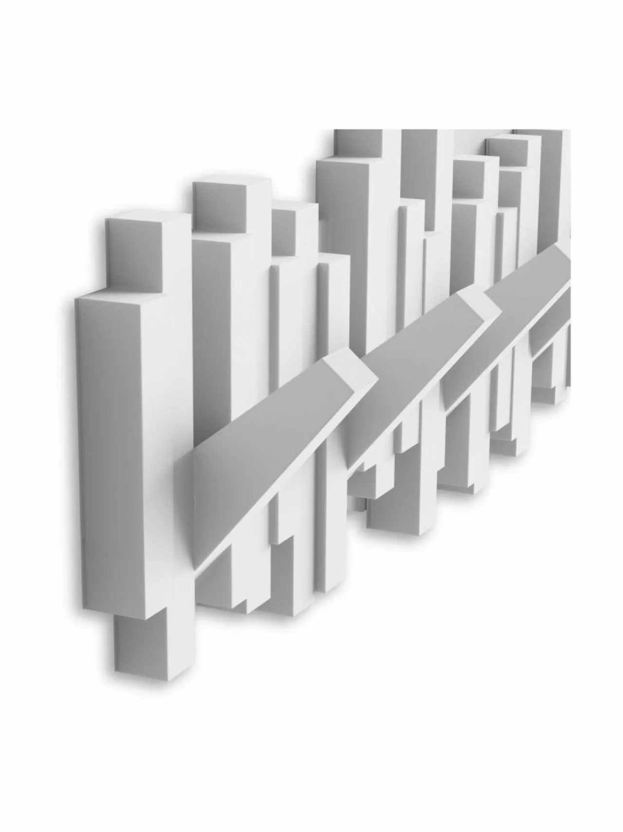 Naulakot & Koukut|Umbra Naulakko 49 x 18 x 3 cm VALKOINEN