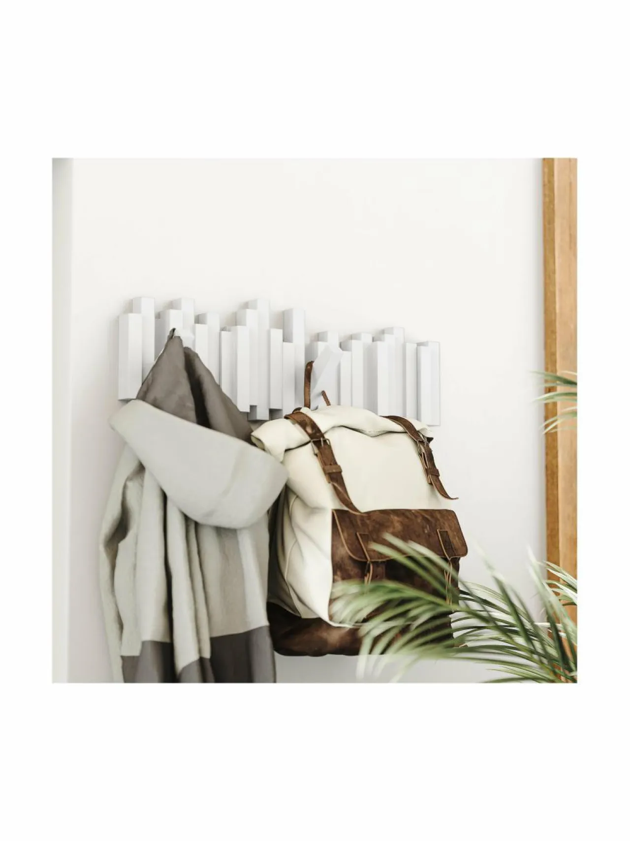 Naulakot & Koukut|Umbra Naulakko 49 x 18 x 3 cm VALKOINEN