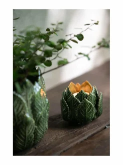 Ruukut & Istutusastiat|Wikholm Form Nea-kynttilänjalka, 8 x 7 cm GREEN