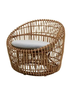 Puutarhakalusteet & Pehmusteet|Cane-Line Nest-tuoli NATURAL, VAALEAN HARMAA