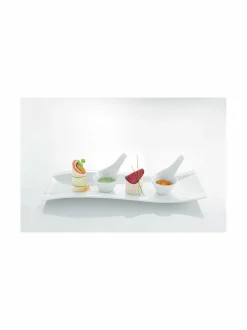 Tarjoiluastiat|Villeroy & Boch New Wave Antipasti -lautanen 42 x 15 cm VALKOINEN