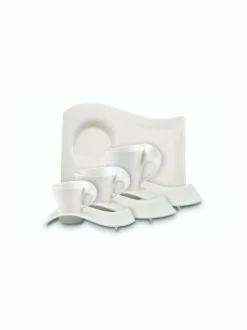 Tarjoiluastiat|Villeroy & Boch New Wave Caffè Party -lautanen 20 x 14 cm VALKOINEN