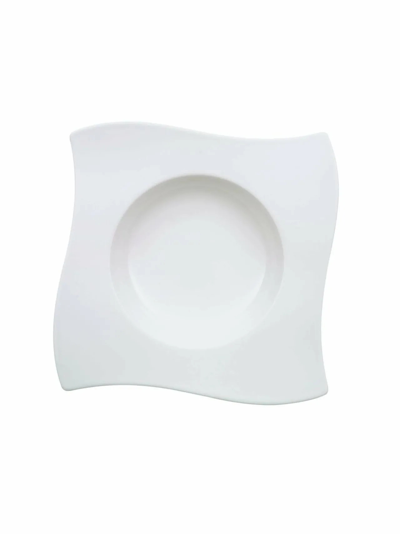 Lautaset & Kulhot|Villeroy & Boch New Wave -syvä lautanen 24 cm VALKOINEN