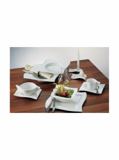 Lautaset & Kulhot|Villeroy & Boch New Wave -syvä lautanen 24 cm VALKOINEN