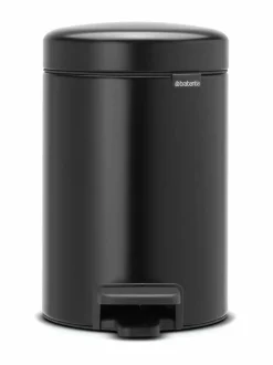 Roskakorit & -Pussit|Brabantia NewIcon-poljinroskakori 3 l MATT BLACK (MUSTA)