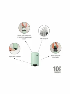 Roskakorit & -Pussit|Brabantia NewIcon-poljinroskakori 3 l JADE GREEN