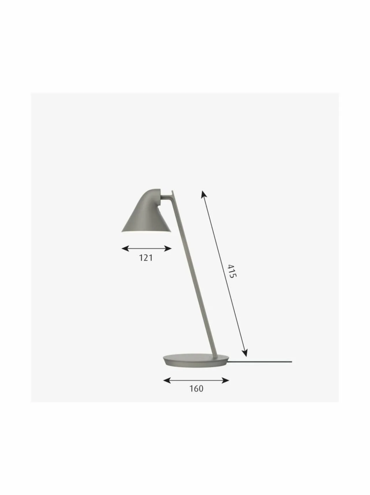 Pöytävalaisimet|Louis Poulsen NJP Mini -pöytävalaisin TAUPE