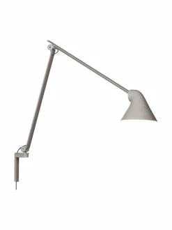 Seinävalaisimet|Louis Poulsen NJP Wall Long -seinävalaisin LIGHT GREY (VAALEANHARMAA)