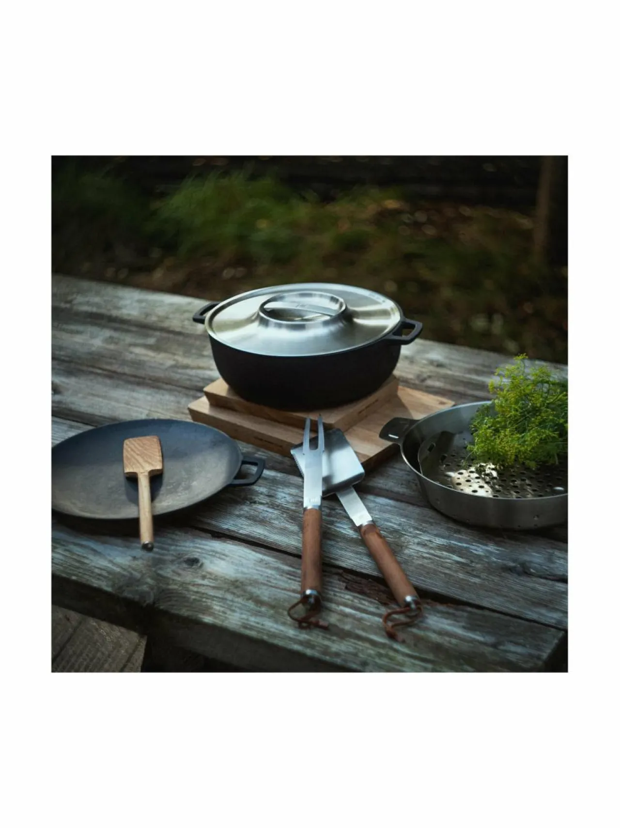 Grillit & Grillitarvikkeet|Fiskars Norden Grill Chef -valurautapata 30 cm BROWN