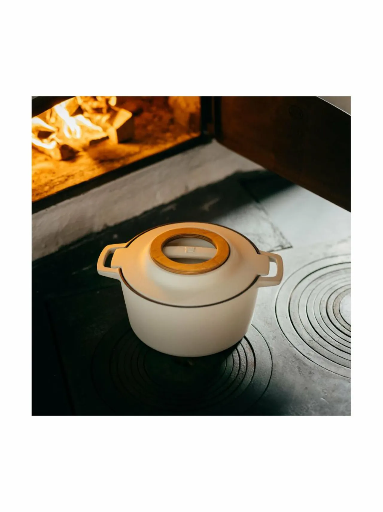 Keitto- & Paistoastiat|Fiskars Norden-valurautapata 4 L BIRCH (WHITE)