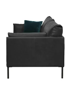 Sohvat & Nojatuolit|HT Collection Nordic -nahkasohva, 210 cm MUSTA