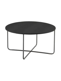 Pöydät|HT Collection Nordic -sohvapöytä, Tumma ∅ 80 cm MUSTA