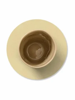 Keittiö- & Kattaustekstiilit|Lind DNA Nupo Circle -lasinalunen LEMON SORBET