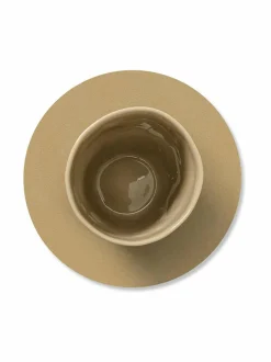 Keittiö- & Kattaustekstiilit|Lind DNA Nupo Circle -lasinalunen KHAKI