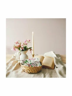 Keittiö- & Kattaustekstiilit|Havi Nuppu Pelargonia -servetti 33 x 33 cm, 20 kpl BEIGE