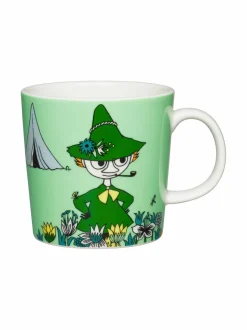 Mukit & Kupit & Asetit|Moomin Arabia Nuuskamuikkunen-muki, Moomin 80 -juhlavuosileimalla GREEN
