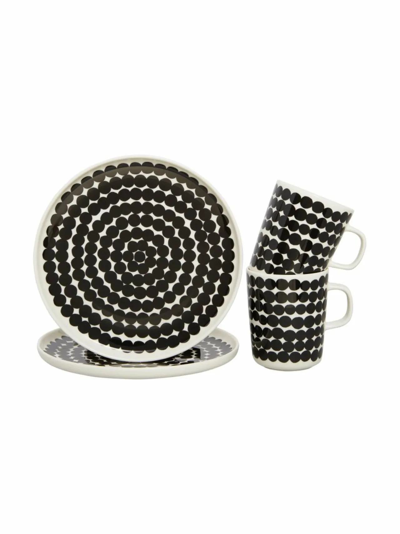 Astiasarjat|Marimekko Oiva/Siirtolapuutarha-aamiaissetti 190 WHITE, BLACK