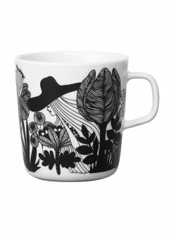 Mukit & Kupit & Asetit|Marimekko Oiva/Siirtolapuutarha-muki 4 dl VALKOINEN