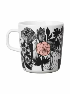 Mukit & Kupit & Asetit|Marimekko Oiva/Siirtolapuutarha-muki 4 dl VALKOINEN