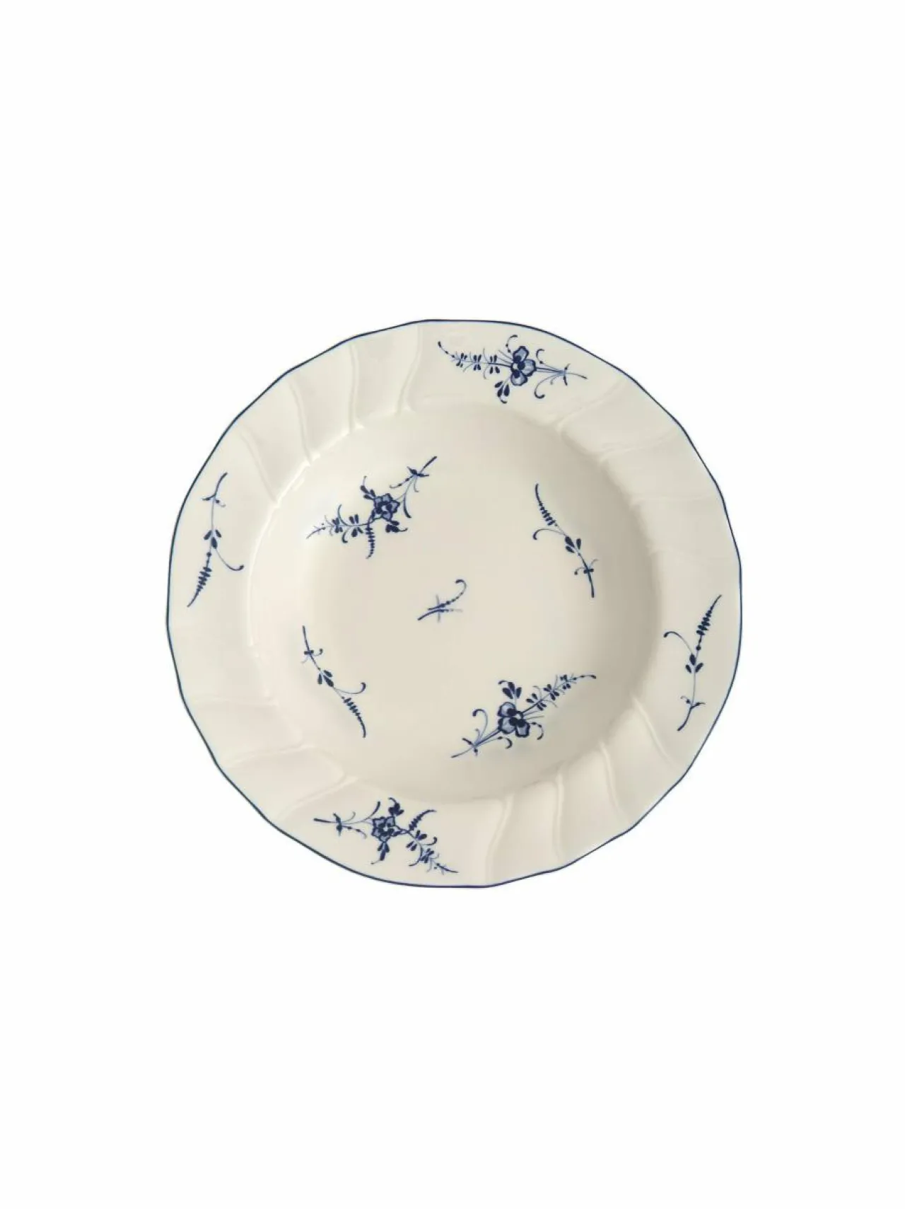 Lautaset & Kulhot|Villeroy & Boch Old Luxembourg -syvä lautanen 23 cm VALKOINEN/SININEN