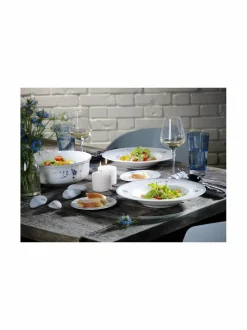 Lautaset & Kulhot|Villeroy & Boch Old Luxembourg -syvä lautanen 23 cm VALKOINEN/SININEN