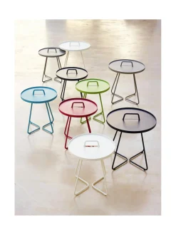 Puutarhakalusteet & Pehmusteet|Cane-Line On-the-move -sivupöytä MUSTA