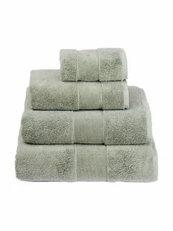 Kylpyhuonetekstiilit|LUIN LIVING Organic Elegance -pyyhe ASH GREEN