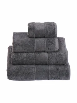 Kylpyhuonetekstiilit|LUIN LIVING Organic Elegance -pyyhe COAL