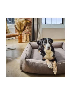 Pedit Ja Makuualustat|Laboni Ortho Buffalo ortopedinen koiranpeti - Vintage TAUPE