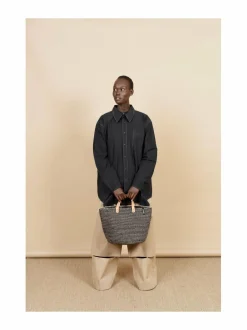 Säilytys|Mifuko Pamba Market -kori GREY AND BLACK