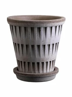 Ruukut & Istutusastiat|Bergs Potter Pantheon Raw -ruukku Ø 14 cm GREY