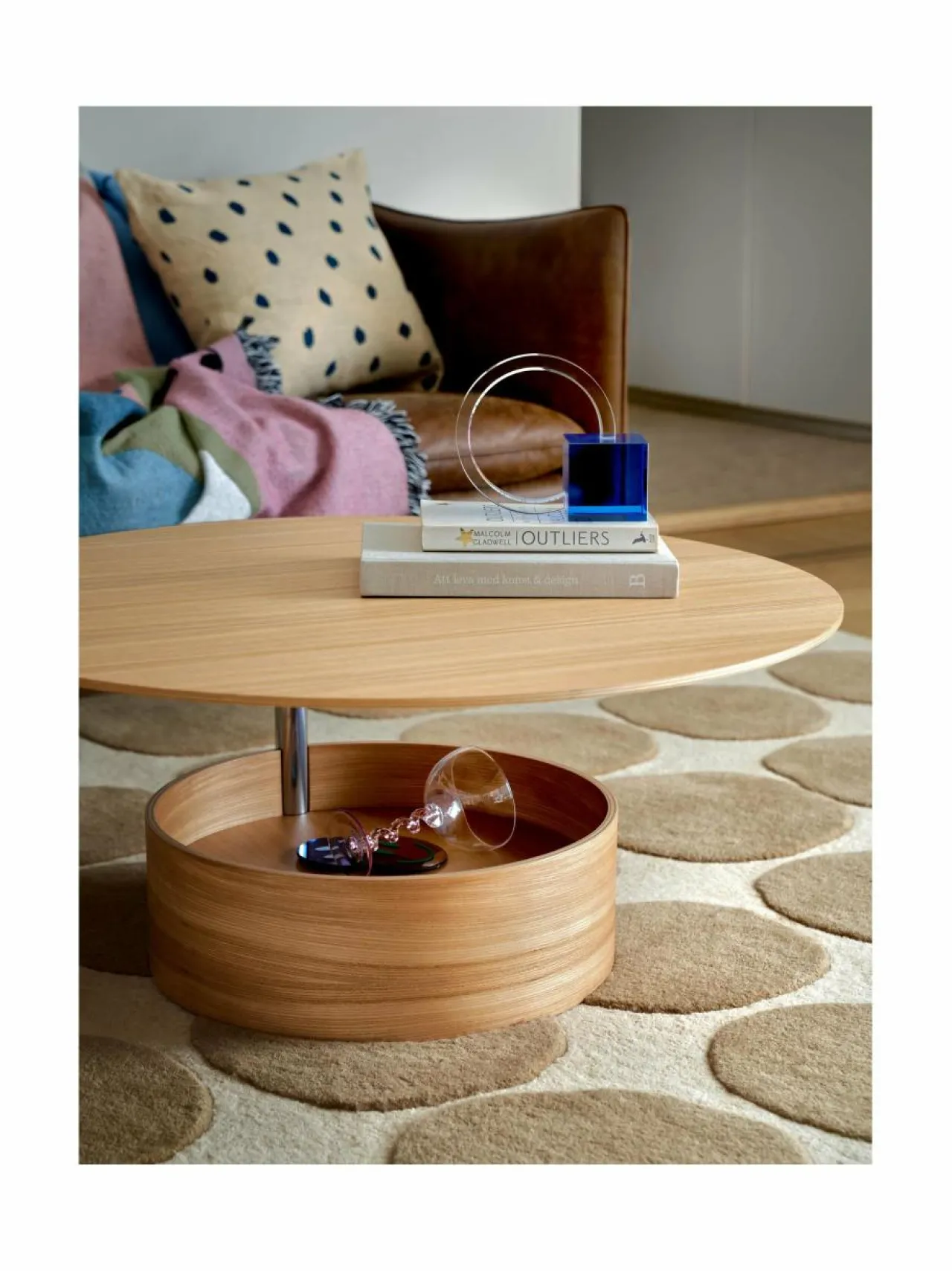 Pöydät|Maze Parasol L -sohvapöytä OAK