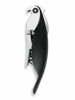 Baari- & Viinitarvikkeet|Alessi Parrot-viinipullonavaaja MUSTA