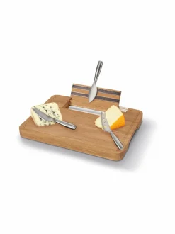 Tarjoiluastiat|BOSKA Party Cheese Board -juustoalusta ja juustoveitset 350 x 260 x 45 mm TAMMI