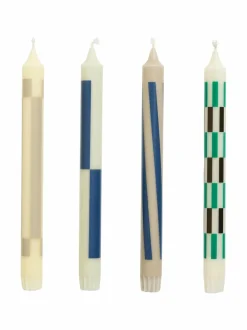 Kynttilät & Lyhdyt|HAY Pattern-kynttilät 4 kpl MULTI