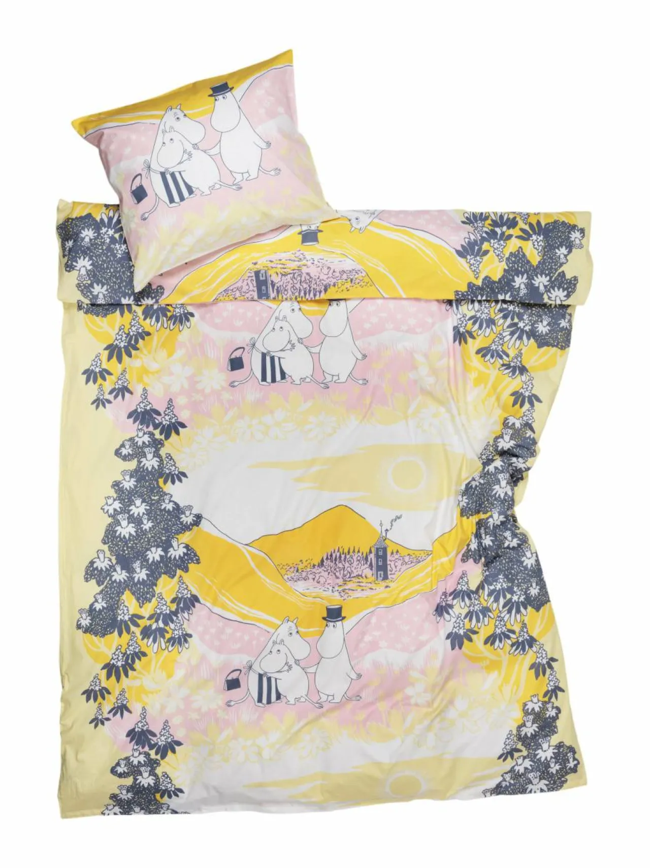 Liinavaatteet|Moomin Arabia Perheen Parissa -pussilakanasetti 150 x 210 cm MULTI-COLOUR