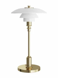 Pöytävalaisimet|Louis Poulsen PH 2/1 Portable -pöytävalaisin BRASS METALLISED