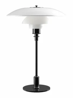 Pöytävalaisimet|Louis Poulsen PH 3½-2½ -pöytävalaisin VALKOINEN/MUSTA