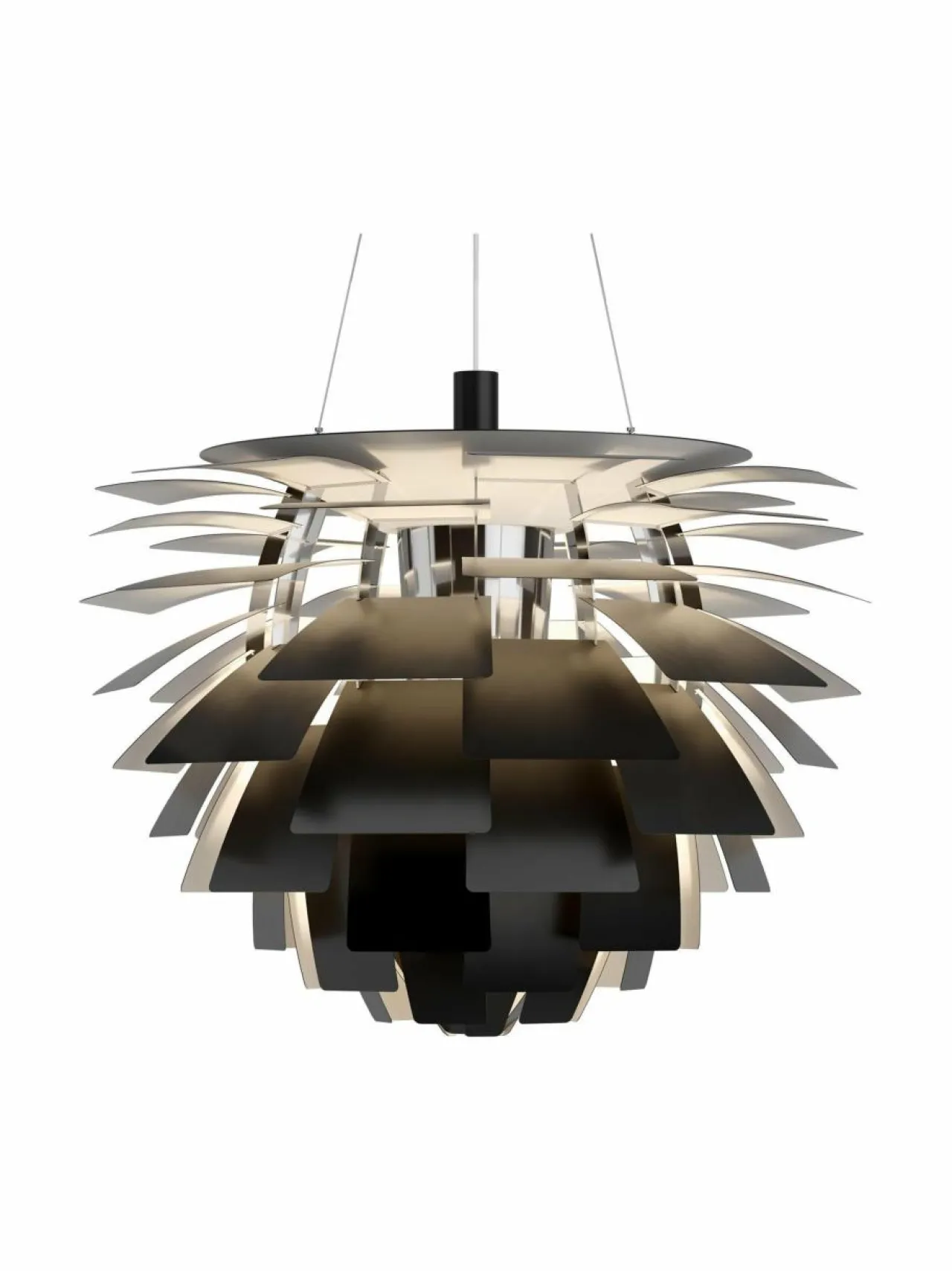 Kattovalaisimet|Louis Poulsen PH Artichoke -valaisin 840 mm BLACK