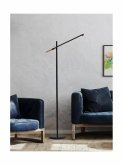 Lattiavalaisimet|Design by Grönlund Piano-lattiavalaisin 155 cm MUSTA/KUPARI