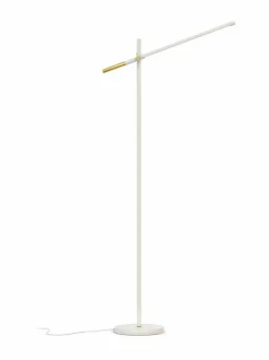 Lattiavalaisimet|Design by Grönlund Piano-lattiavalaisin 155 cm VALKOINEN/MESSINKI